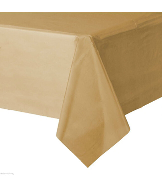 Amscan Inc. Plastic Rectangular Table Cover (54X108) Inches-Gold