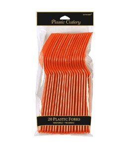 Amscan Inc. Plastic Forks 20/pk-Orange