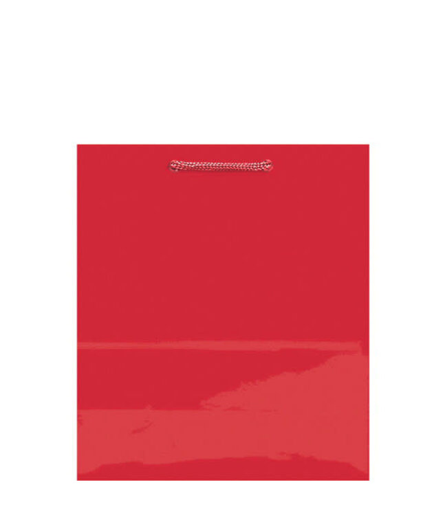 Amscan Inc. Jumbo Solid Glossy Bag (16 3/4H x 12 3/8W x 5 1/2D) Inch - Red