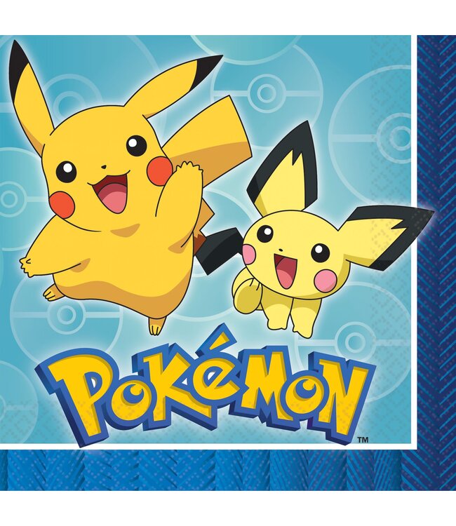 Amscan Inc. Pokemon Luncheon Napkins (6 1/2" x 6 1/2") 16/pk