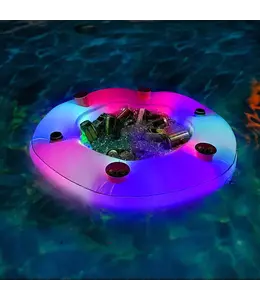 B&D Group Illuminated LED Floating Bar with ice chest & 6 drink holders