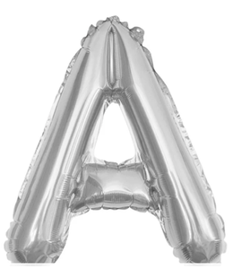 Partiesking 16 Inch Airfill Balloon Letter A Silver