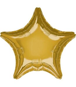 Anagram 17 Inch Star Metallic Gold Foil Balloon Standard  Gold