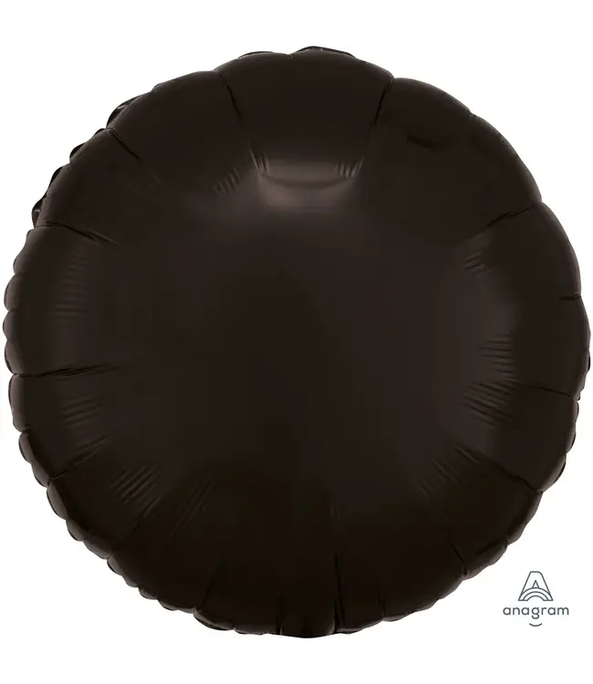 Anagram 18 Inch Round Foil Balloon-Black