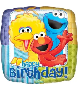 Anagram 18 Inch Mylar Balloon Sesame Street Birthday Foil