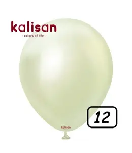 12 inch balloon chrome Green Gold 50 pcs