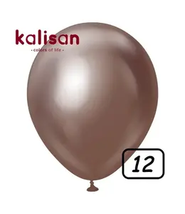 12 inch balloon chrome Chocolate 50 pcs