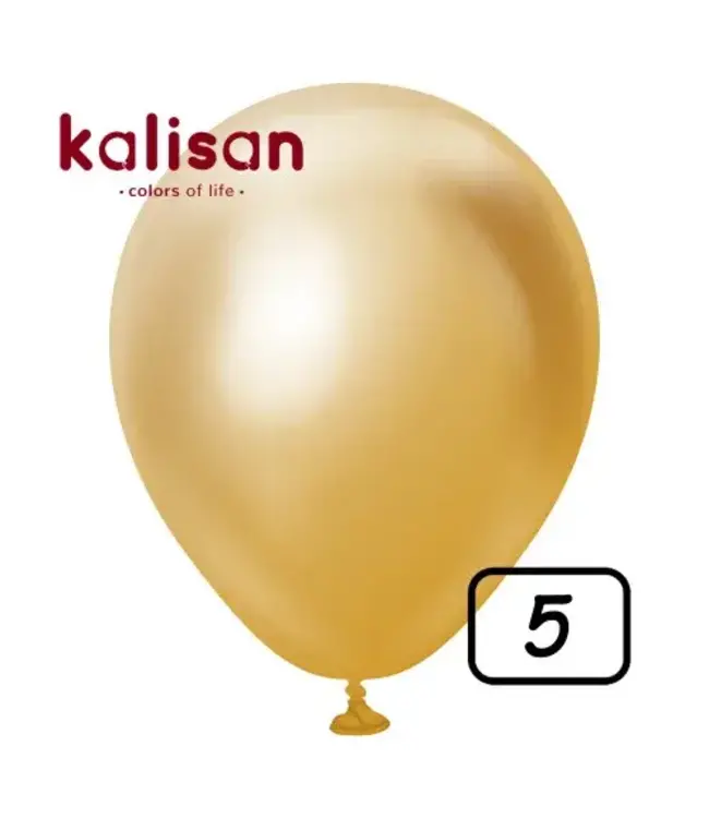 5 inch balloon chrome Gold 100 pcs