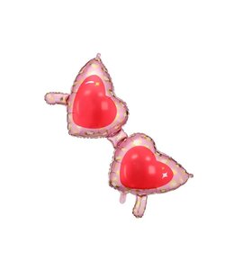 Party Deco 45 Inch Mylar Balloon - Heart Glassess