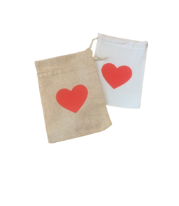 Tash Ma Tash Fabric Bag 18x13 cm With Heart Sticker