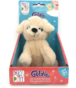 Pugs At Play 4 Inch Shoulder Buddy-Goldie