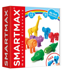 SMARMAX SmartMax-My First Safari Animals, Magnetic Discovery Play Set, 18 pcs