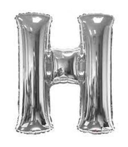 Conver 34 Inch Balloon Letter H SIlver