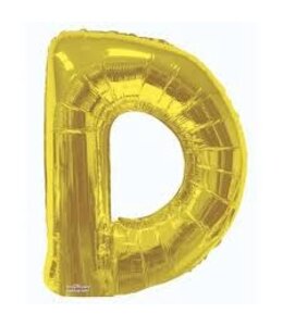 Conver 34 Inch Airfill Balloon Letter D Gold