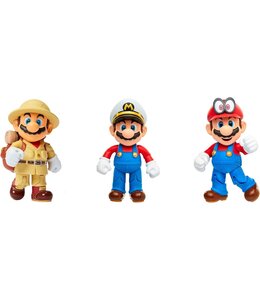Jakks Pacific Super Mario Odyssey 3 Pack Action Figures