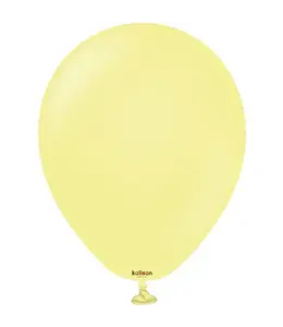 Kalisan 18 Inch Macaron Yellow Balloon 25/pk
