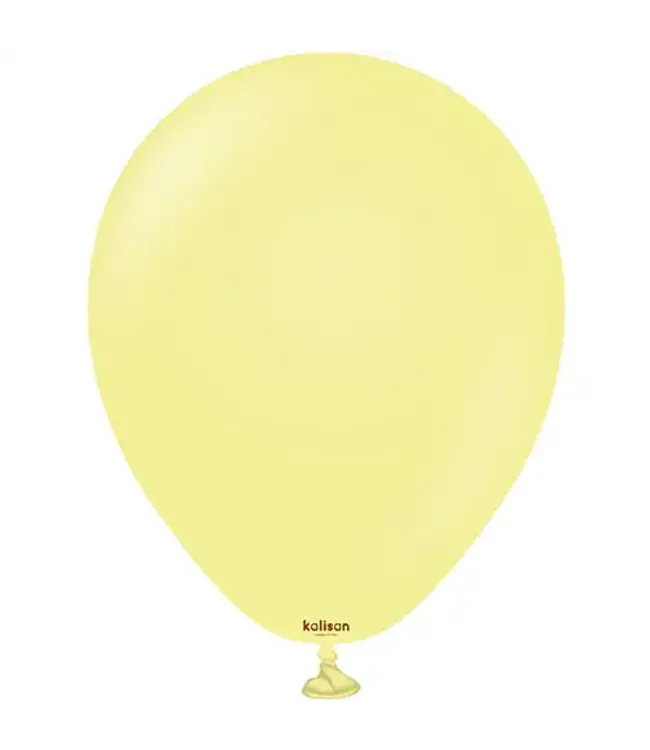 Kalisan 18 Inch Macaron Yellow Balloon 25/pk