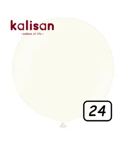 Kalisan 24 Inch Retro White Balloon 2ct