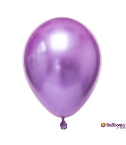 Balloonia 12 Inch Latex Chrome Balloons 50Pcs-Purple