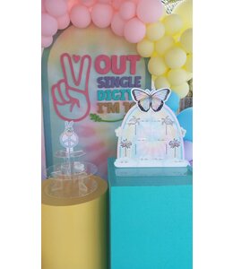 Acrylic Stand Cookies/Cake Pops/Cupcakes with Themed Header-Rental