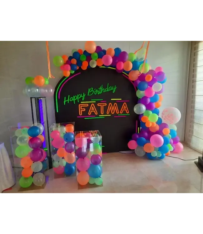 Acrylic Stand Filled With Balloons