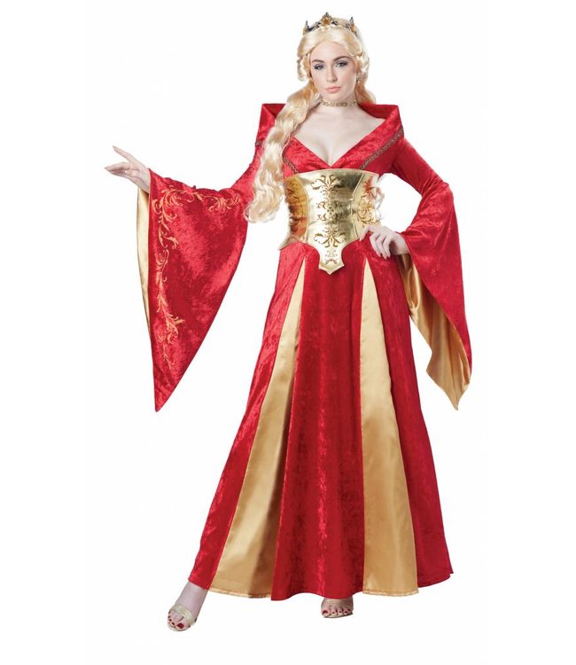 California Costumes ملكة القرون الوسطى للكبار
