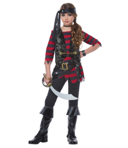 California Costumes Renegade Pirate Girls Costume M/Child 8-10