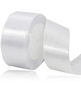 Satin Ribbon 1 Inch 20 Yard-White