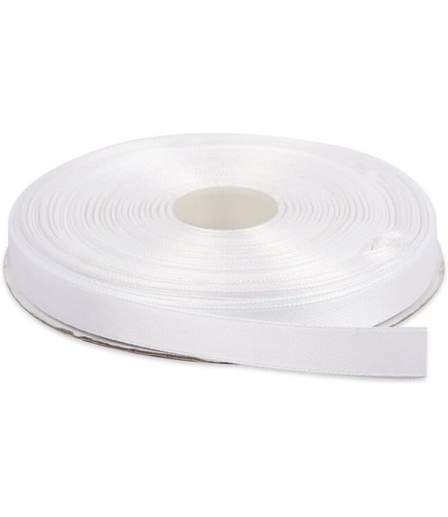 Satin Ribbon 1/2 Inch 20 Yard-White