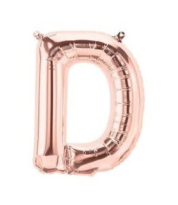 North Star Balloons 16 Inch Air Fill Balloon Letter Rose Gold - D