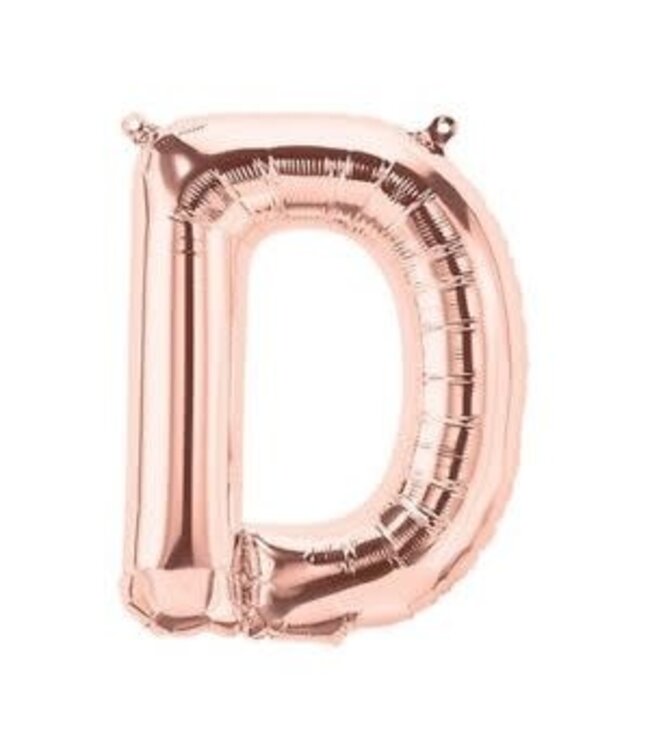North Star Balloons 16 Inch Air Fill Balloon Letter Rose Gold - D