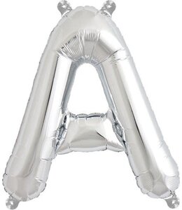 North Star Balloons 16 Inch Airfill Balloon Letter A Silver