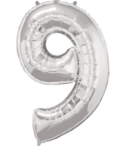 B.PARTY 34 Inch Balloon Number Silver-9