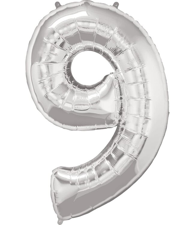 B.PARTY 34 Inch Balloon Number Silver-9