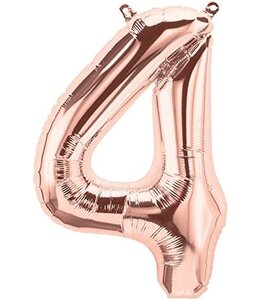 B.PARTY 34 Inch Balloon Number Rose Gold-4