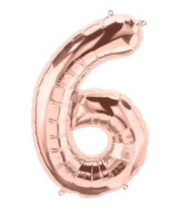 B.PARTY 34 Inch Balloon Number Rose Gold-6