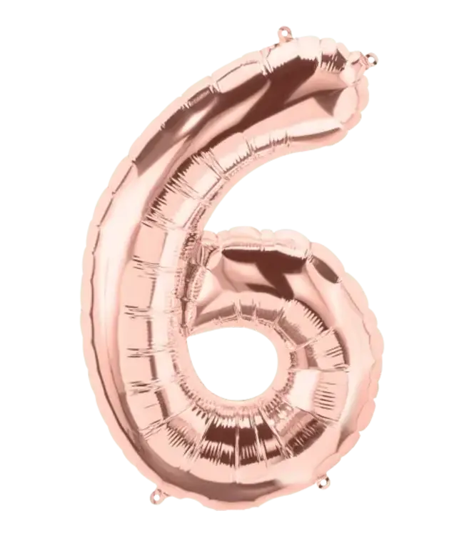 B.PARTY 34 Inch Balloon Number Rose Gold-6