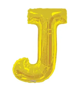 B.PARTY 34 Inch Balloon Letter Gold-J