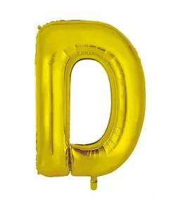 B.PARTY 34 Inch Balloon Letter Gold-D