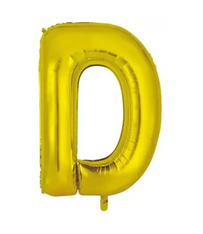 B.PARTY 34 Inch Balloon Letter Gold-D