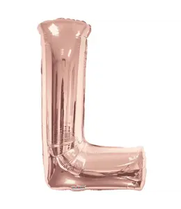 B.PARTY 34 Inch Balloon Letter Rose Gold-L