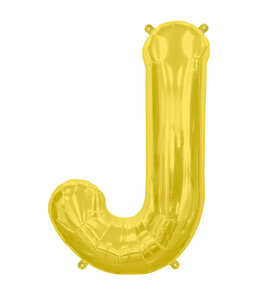 North Star Balloons 34 Inch Balloon Letter J Gold