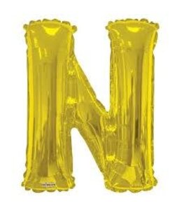 Conver USA 34 Inch Airfill Balloon Letter N Gold