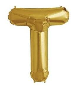 North Star Balloons 34 Inch Balloon Letter T Gold