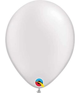 Qualatex 11 Inch Qualatex Pearl Latex Balloons 100 ct-White