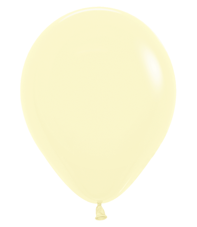 Balloonia 12 Inch Balloonia Latex Balloons 100ct-Matte Yellow