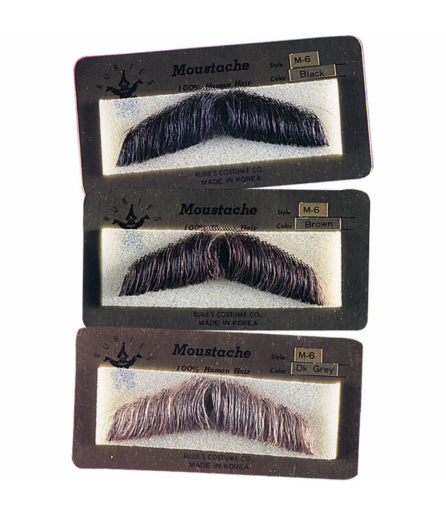 Rubies Costumes Human Hair Moustache-Gent Brown