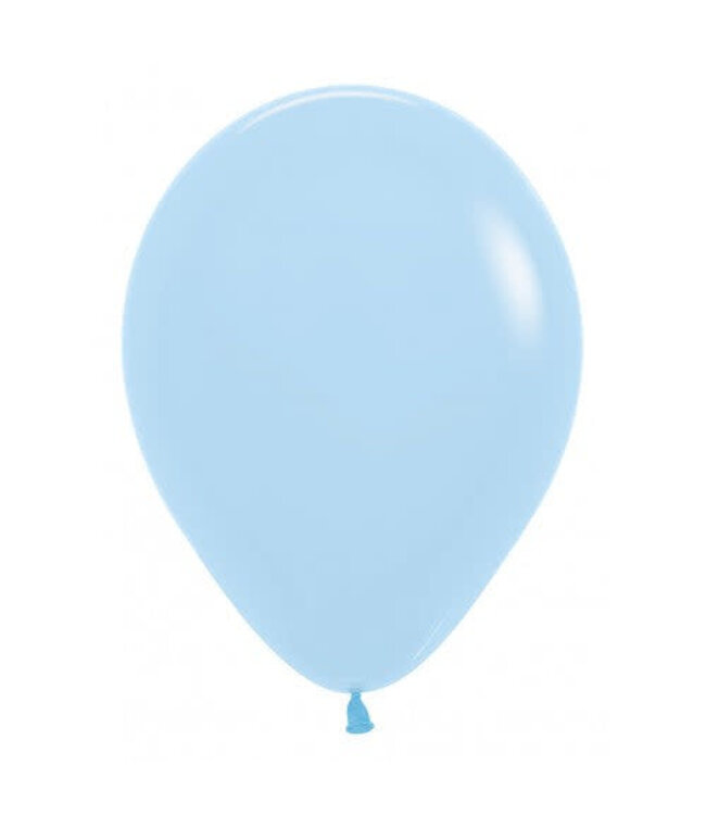 Neo Loons 12 Inch Latex Balloons 100ct-Pastel Matt Blue