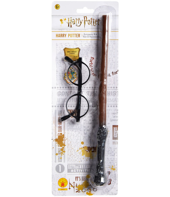Rubies Costumes Harry Potter Blister Kit, Wand and Glasses