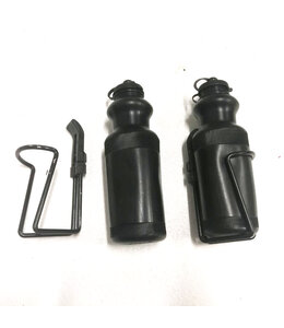 FP Party Supplies Water Bottle For Cycling With FIttings Black